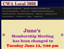 Tablet Screenshot of cwa3808.com